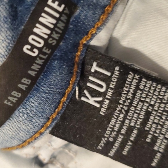 Kut from the Kloth Jeans Womens Size 4 Light Blue CONNIE HIGH RISE ANKLE SKINNY - Picture 6 of 13